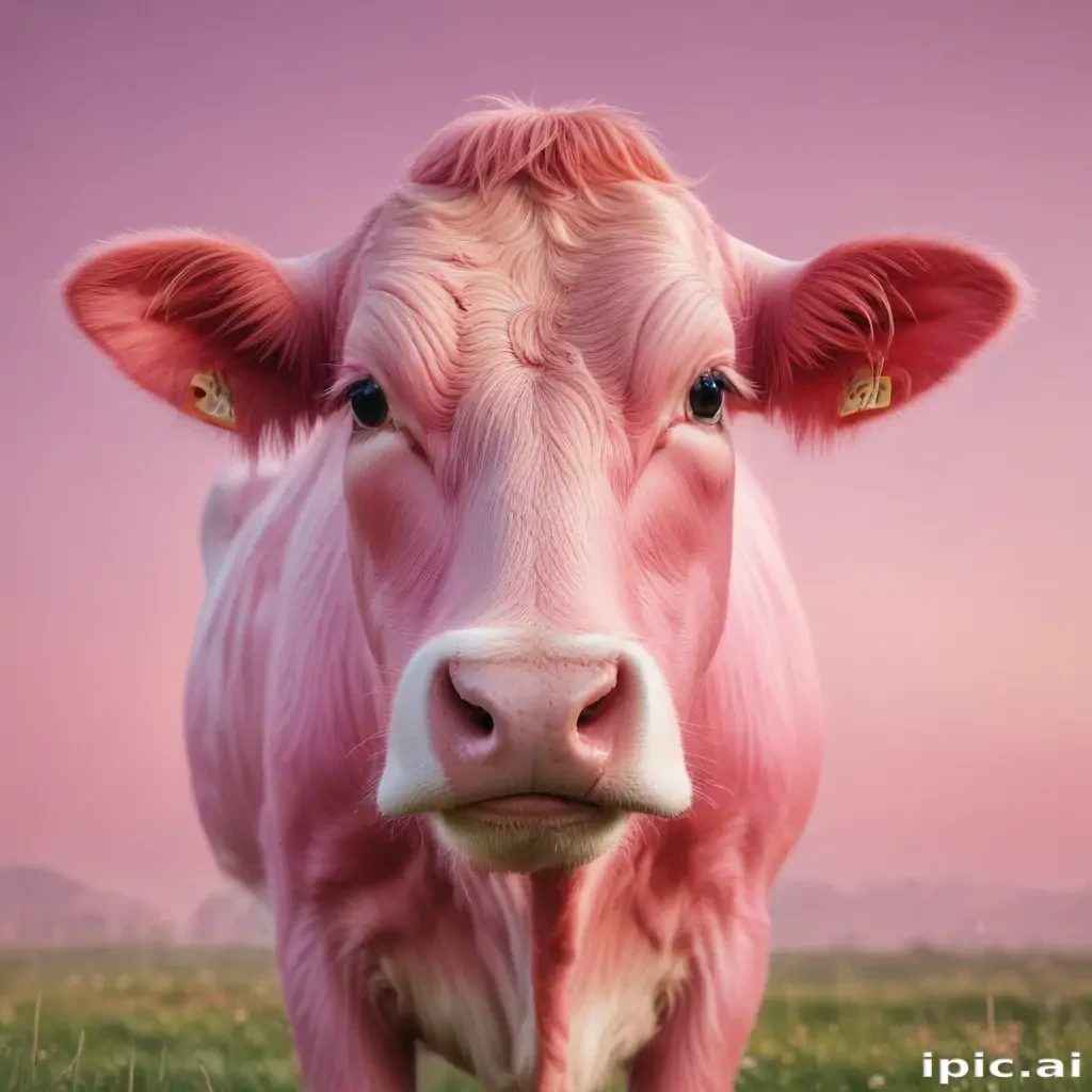 pink cow wallpaper