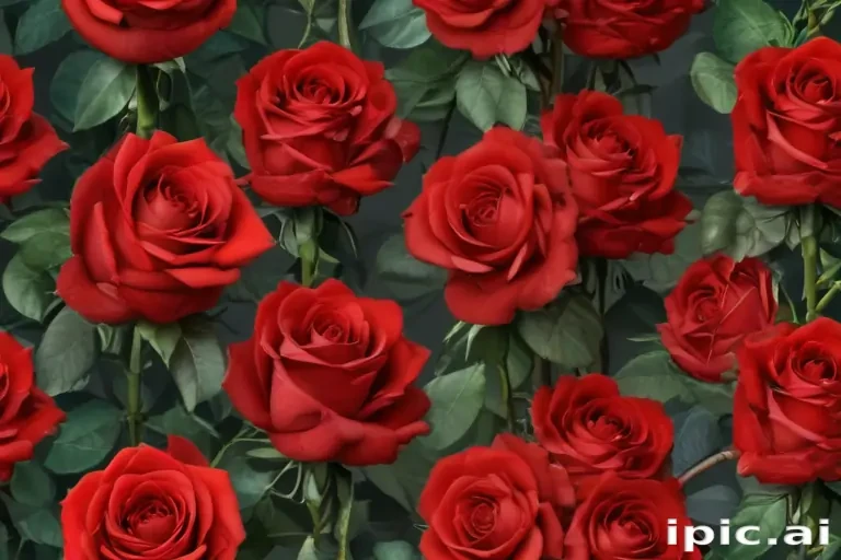 red roses aesthetic