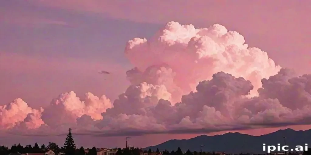 aesthetic pink clouds