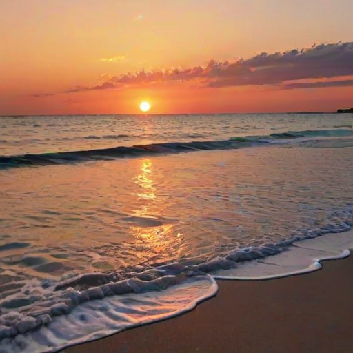 beach background sunset