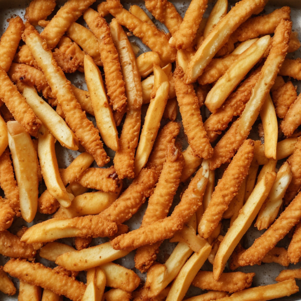 chicken strips and french fries