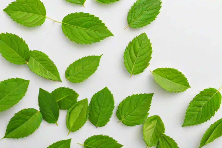 green on white background