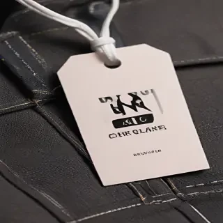 clothing tag mockup