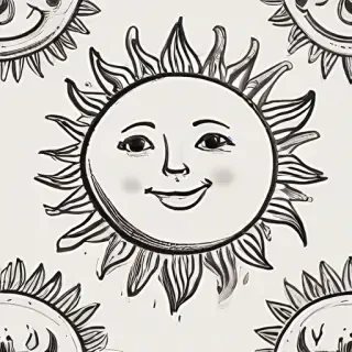 sun doodle