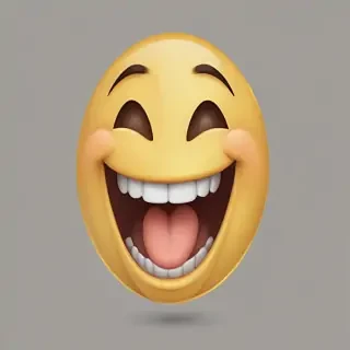 transparent laughing emoji