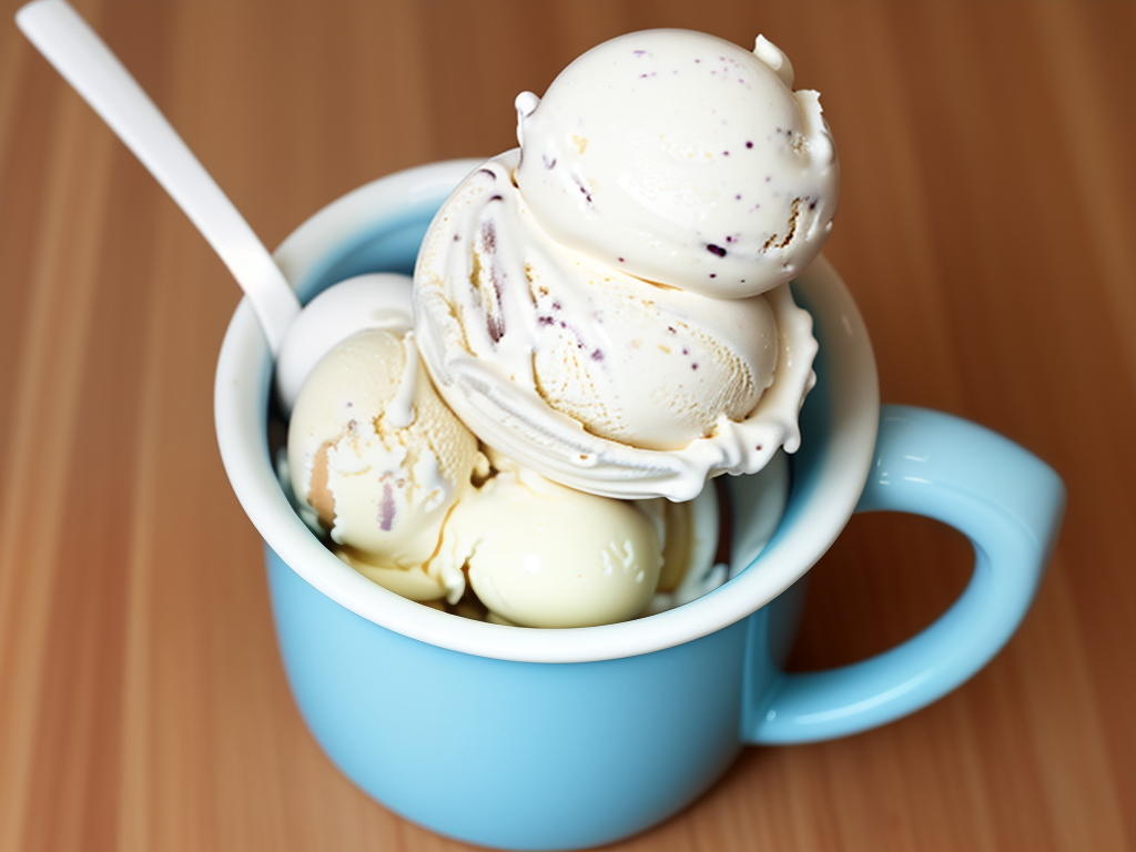 ice cream in a mug