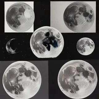 aesthetic moon drawings