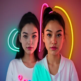 neon emoji