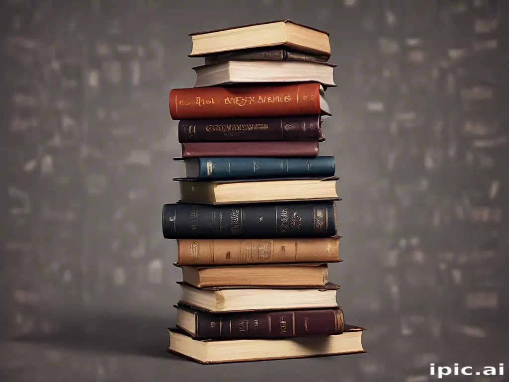 book stack png