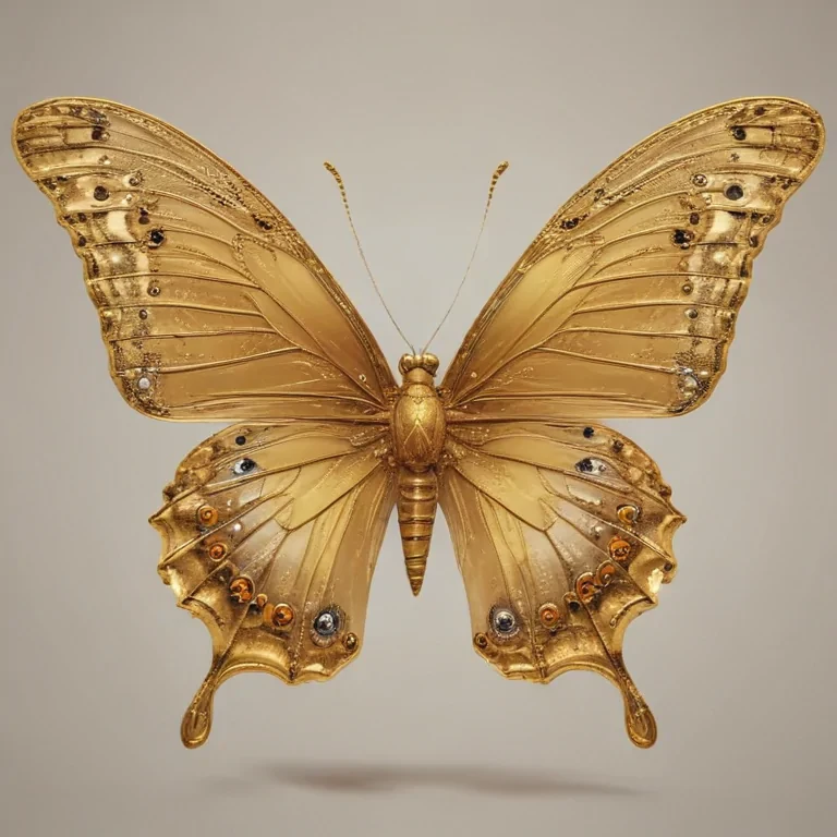 golden butterfly png