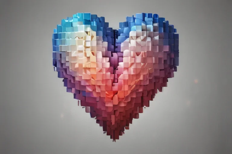 pixelated heart png