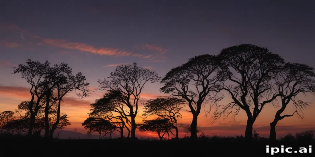 trees silhouette png