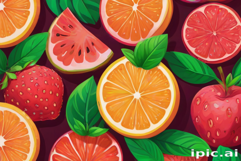 aesthetic fruit background