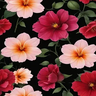flower black background