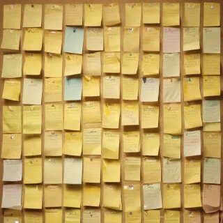 sticky note background