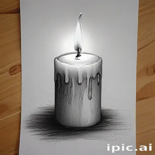 candle drawing