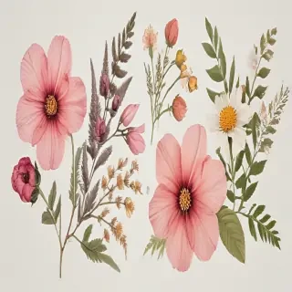 pressed flower png