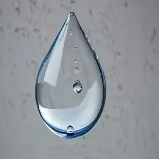 transparent water drop