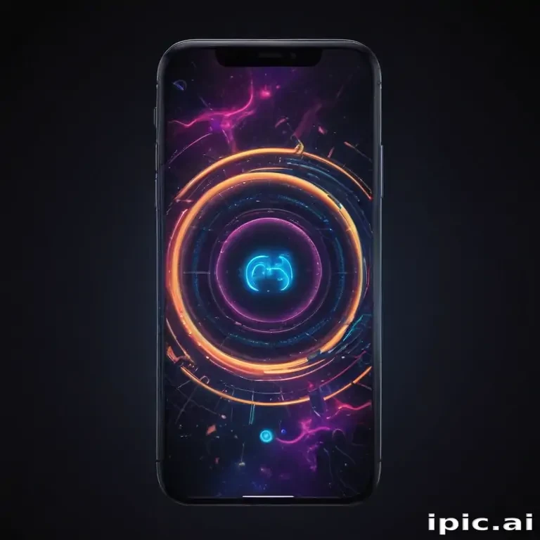 iphone neon wallpaper