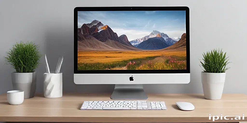 computer mockup
