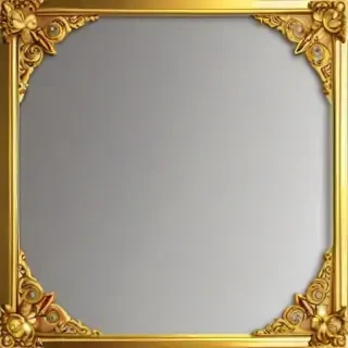 gold border transparent