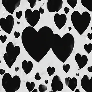 black heart aesthetic