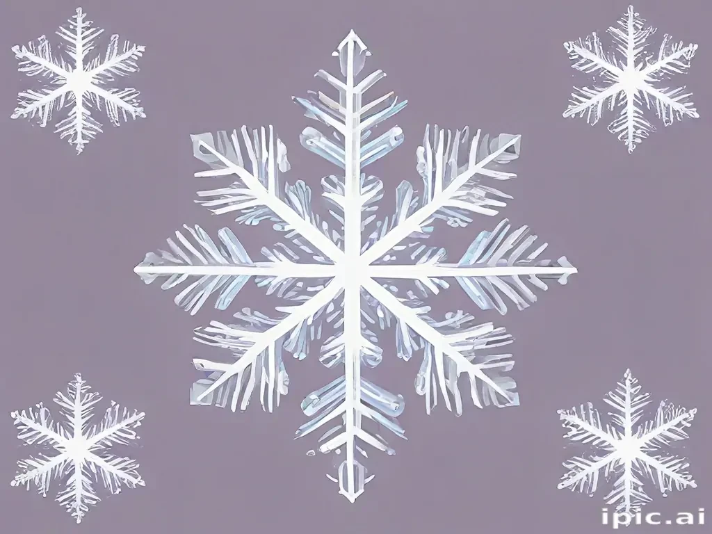 snowflake clipart with transparent background