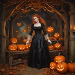 public domain vintage halloween art