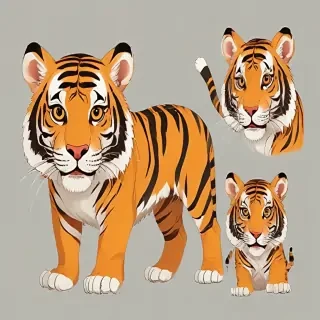 tiger cartoon tiger