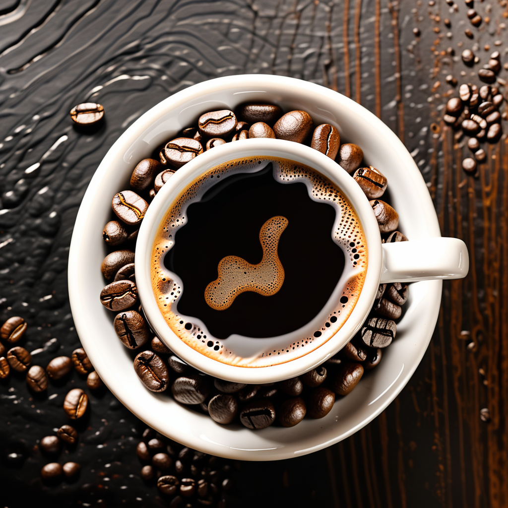 how much caffeine in dark roast coffee