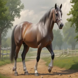 cartoon horses