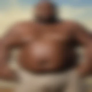 black fat man