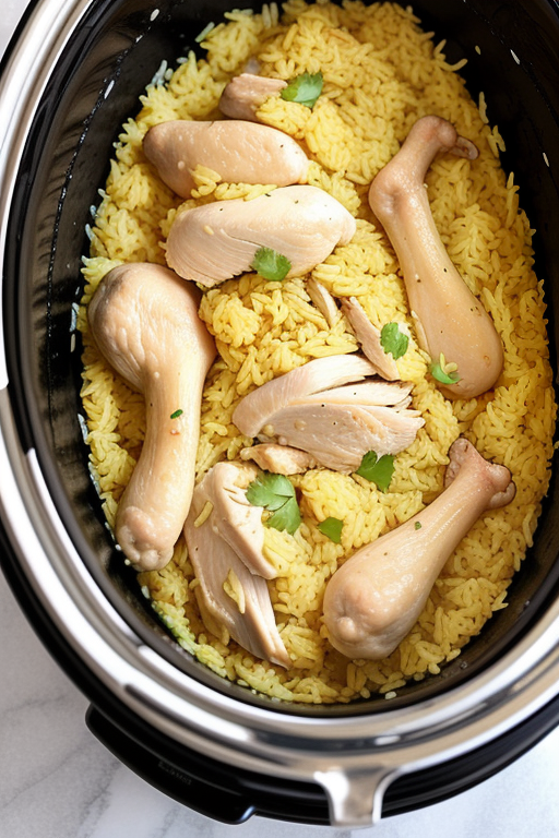 chicken yellow rice slow cooker