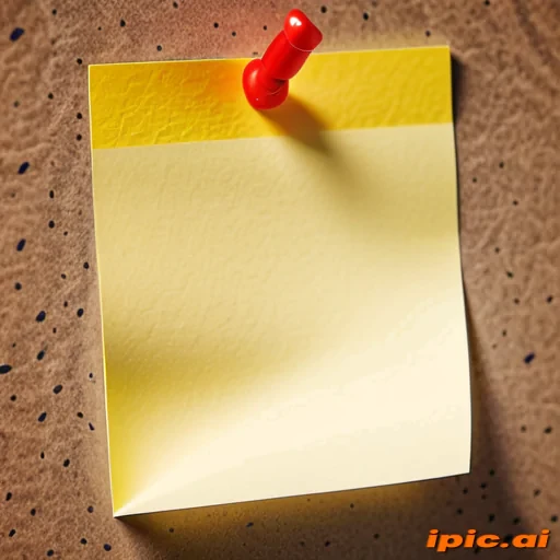 sticky note with transparent background