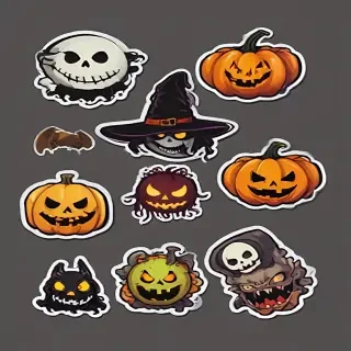 halloween stickers png