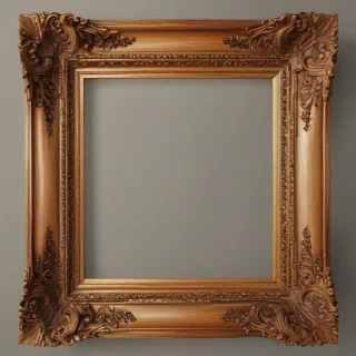 wooden picture frame png