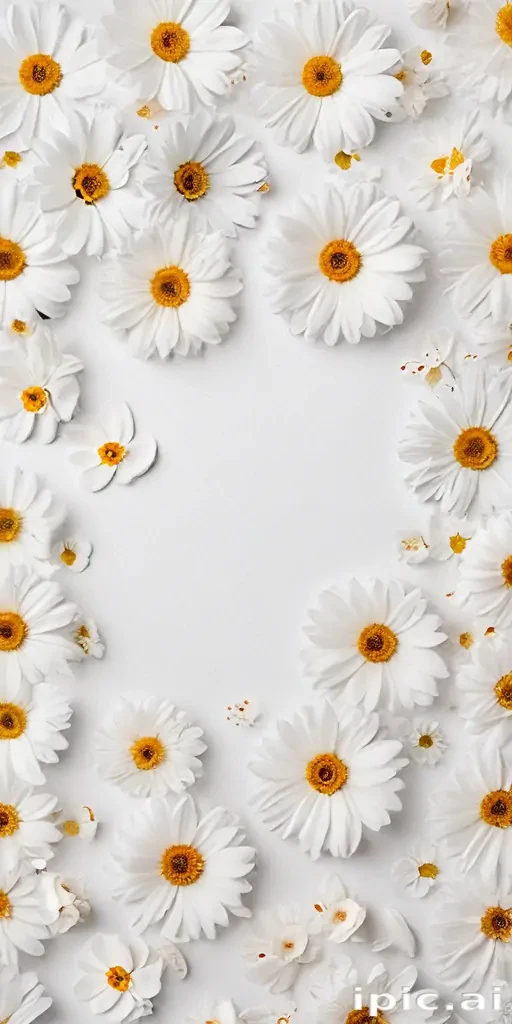 flower white background