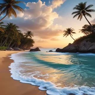 ios beach wallpaper