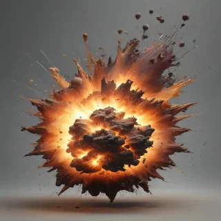 explosion transparent background