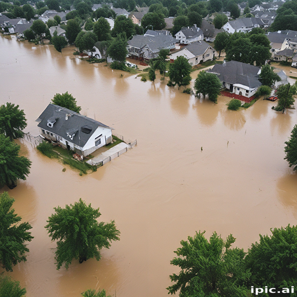 Devastating Flooding Overwhelms Residential Areas, Submerging Homes and ...