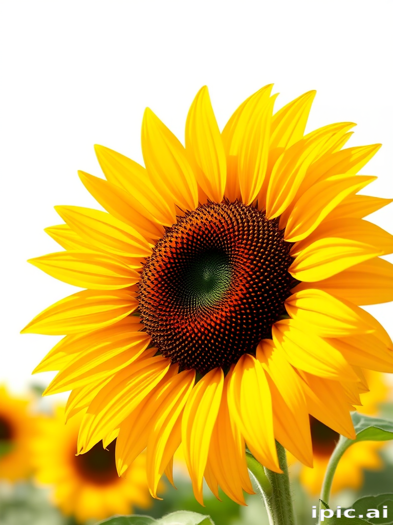 sunflower outline