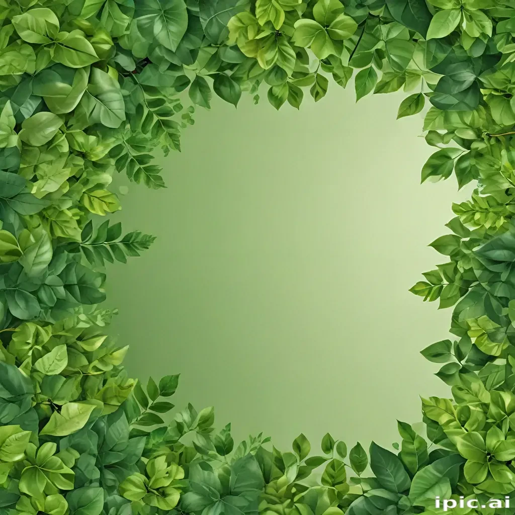 background with green leaves