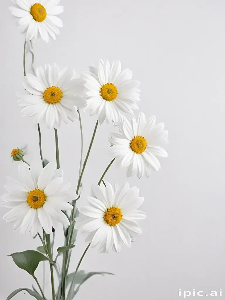 flower white background