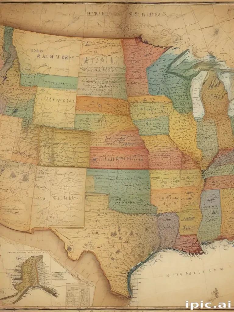 united states map with state names