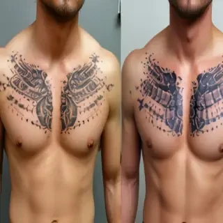 male rib tattoos