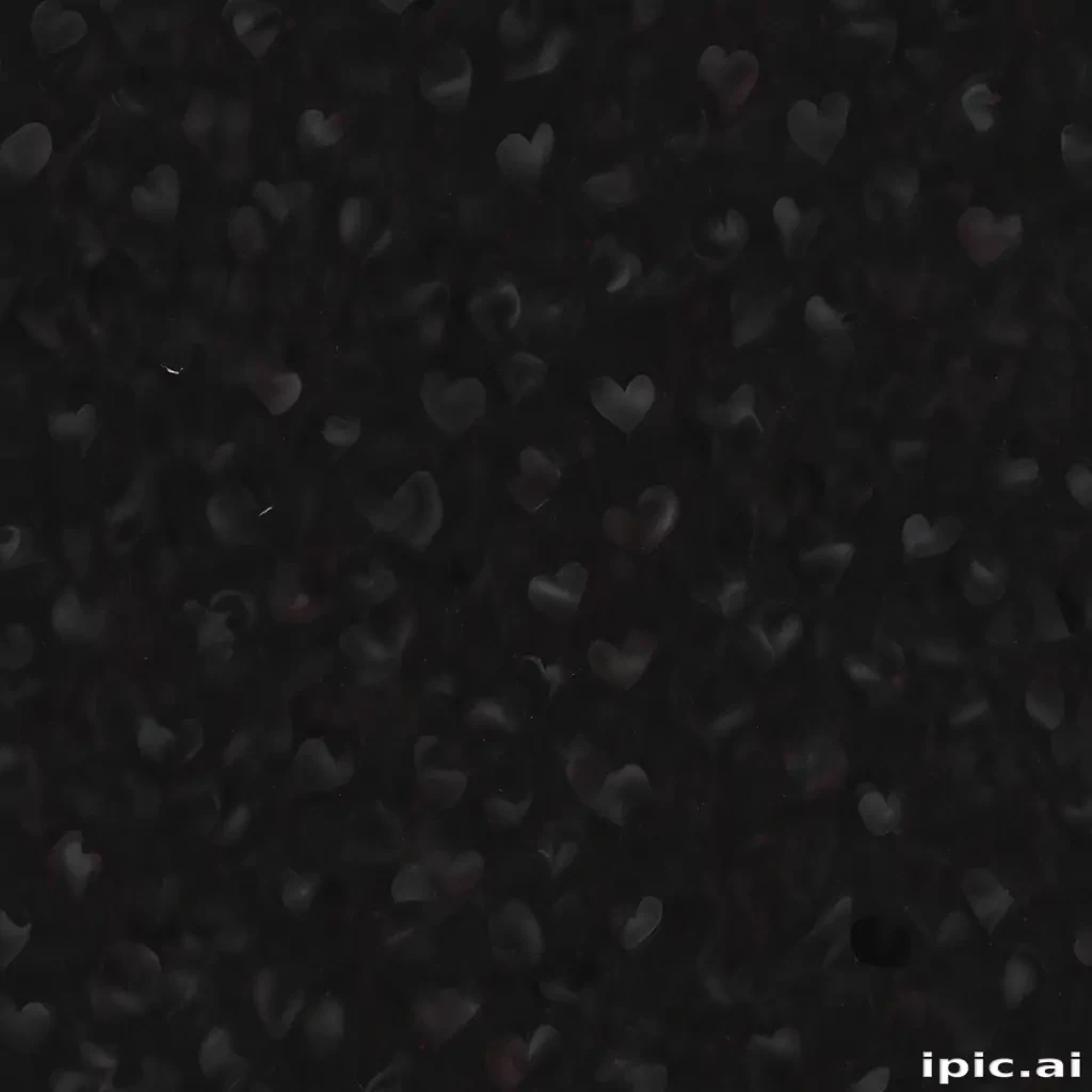 black wallpaper heart