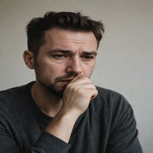 man in sad