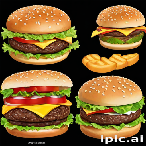 burger clipart black and white