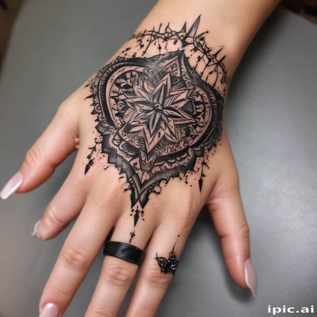 cute hand tattoos for black females