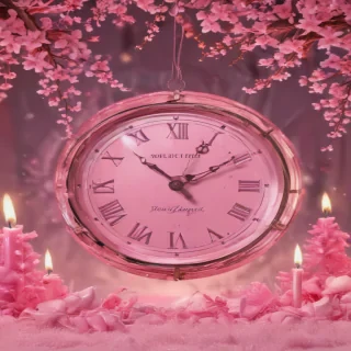 pink happy new year 2024